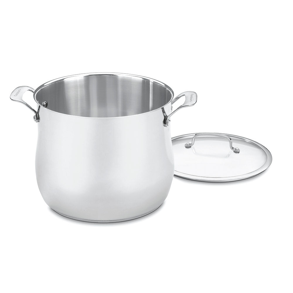 12 Quart Stockpot with Cover in Stainless Steel