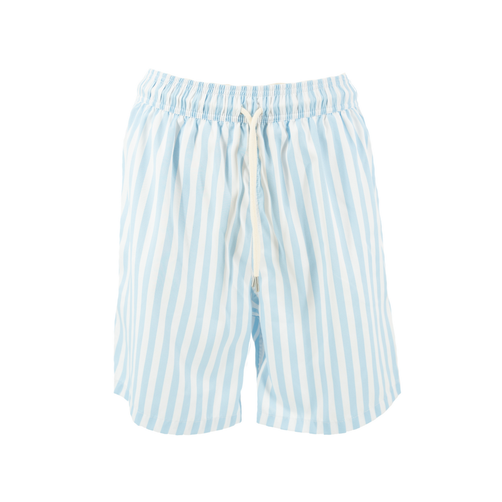 Kyle Boy Swim Trunk in Blue Stripes
