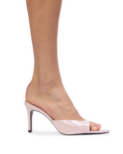 Brea 80 Mule in Powder Pink Patent Leather