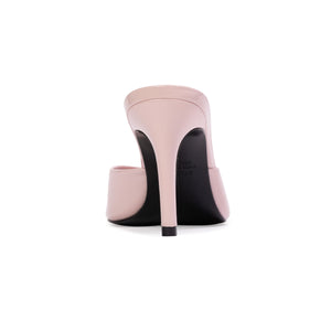 Brea 80 Mule in Powder Pink Patent Leather