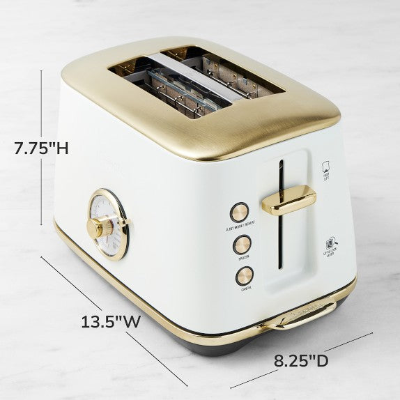 Breville Toast Select Luxe 2-Slice Toaster, Damson Blue & Brass