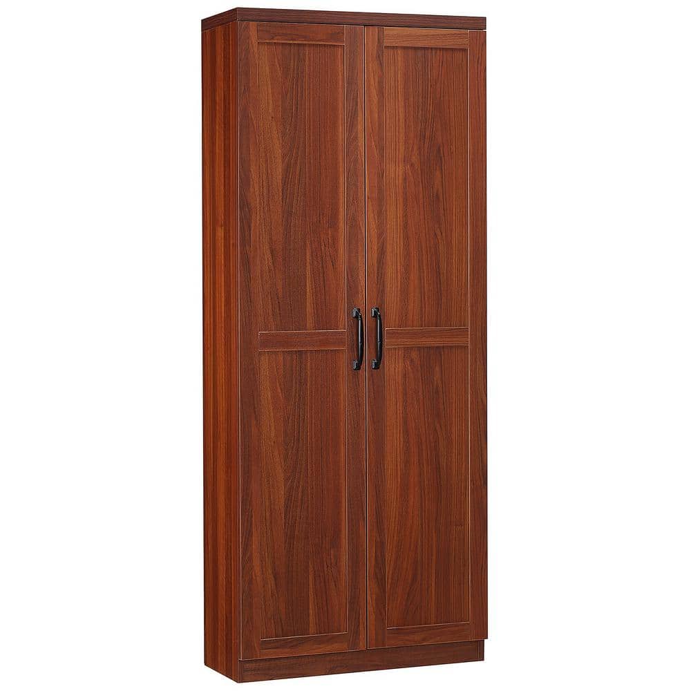 Brown 63 in. H Storage Cabinet