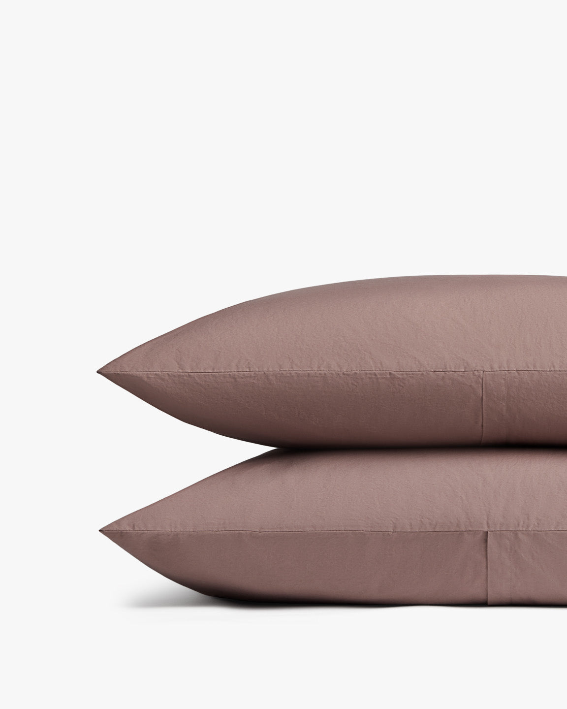 Brushed Cotton Pillowcase Set in Bone
