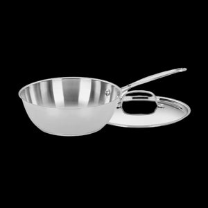Chef's Classic® Stainless 3 Quart Chef's Pan with Cover in Stainless Steel