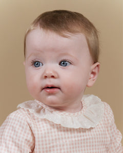 Bubble Romper in Vichy Print Babycord