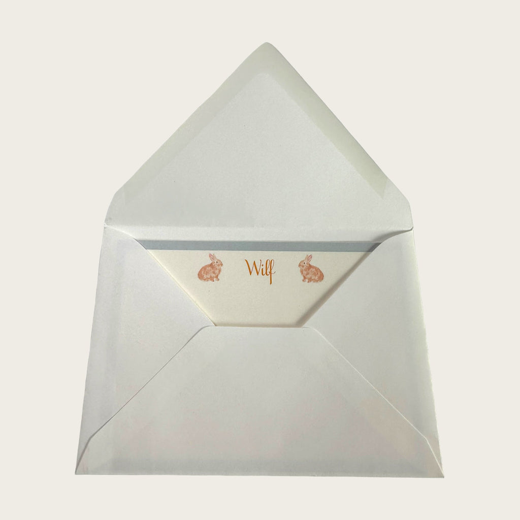 Bunny Notecard - Nells Archdale