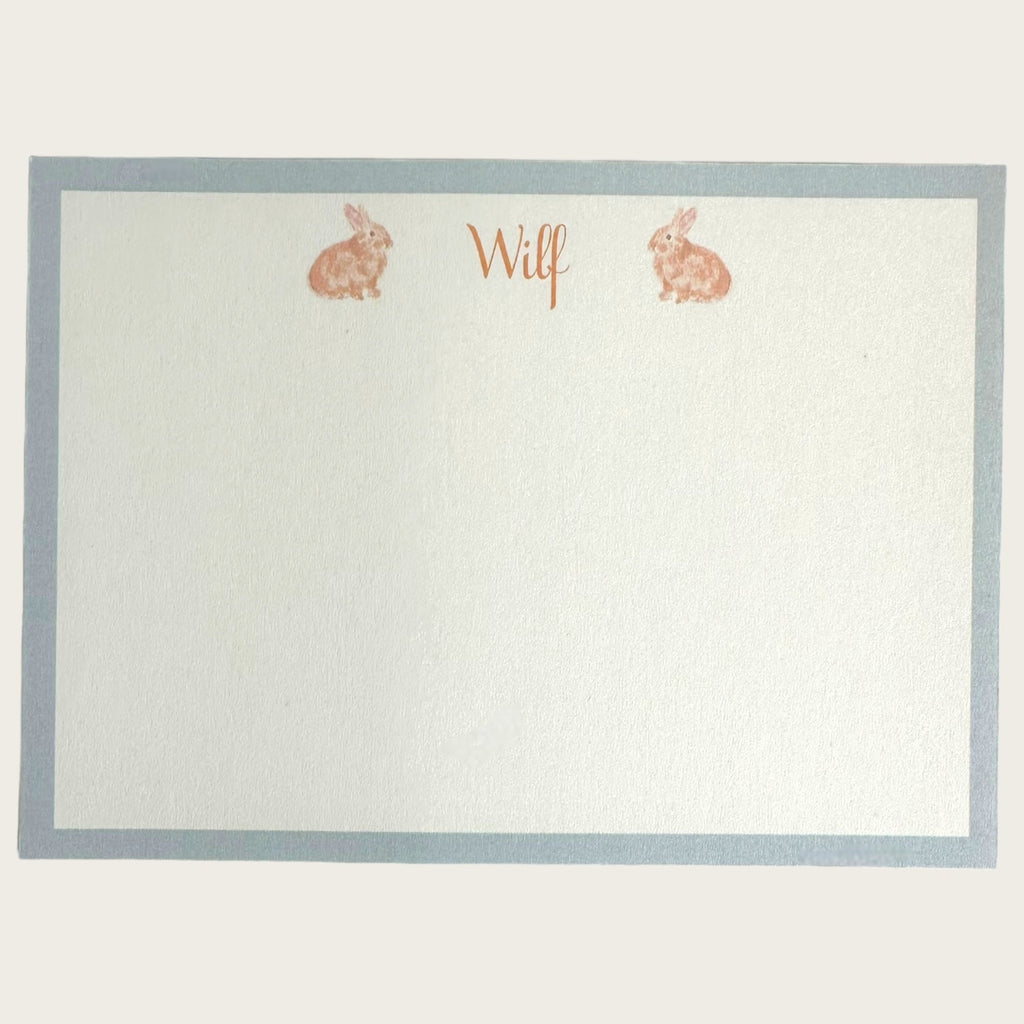 Bunny Notecard - Nells Archdale
