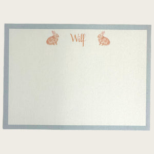 Bunny Notecard - Nells Archdale