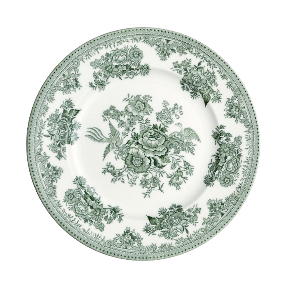 Burleigh Green Asiatic Pheasants 9" Medium Plate