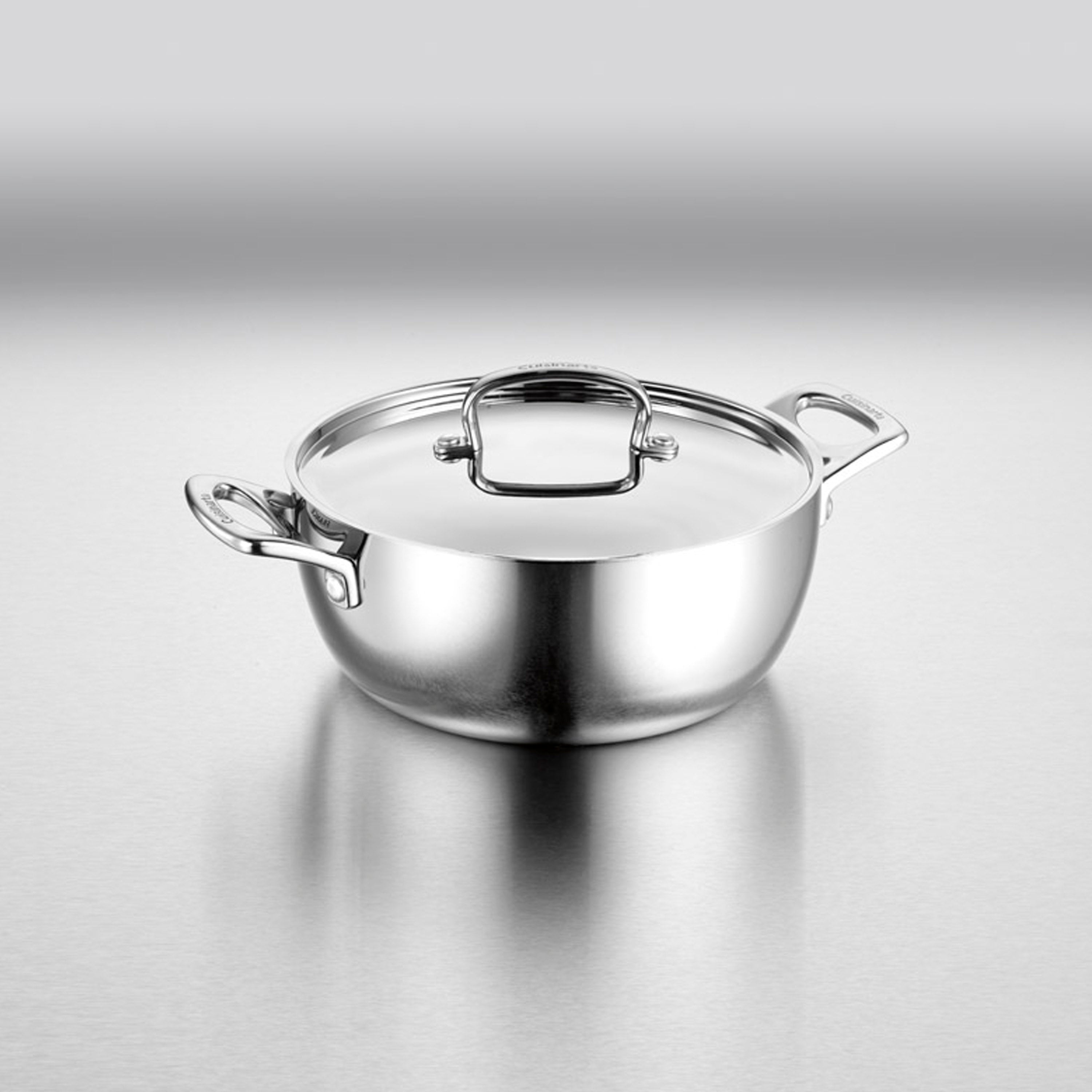 4.5 Quart Dutch Oven with Cover in Stainless Steel