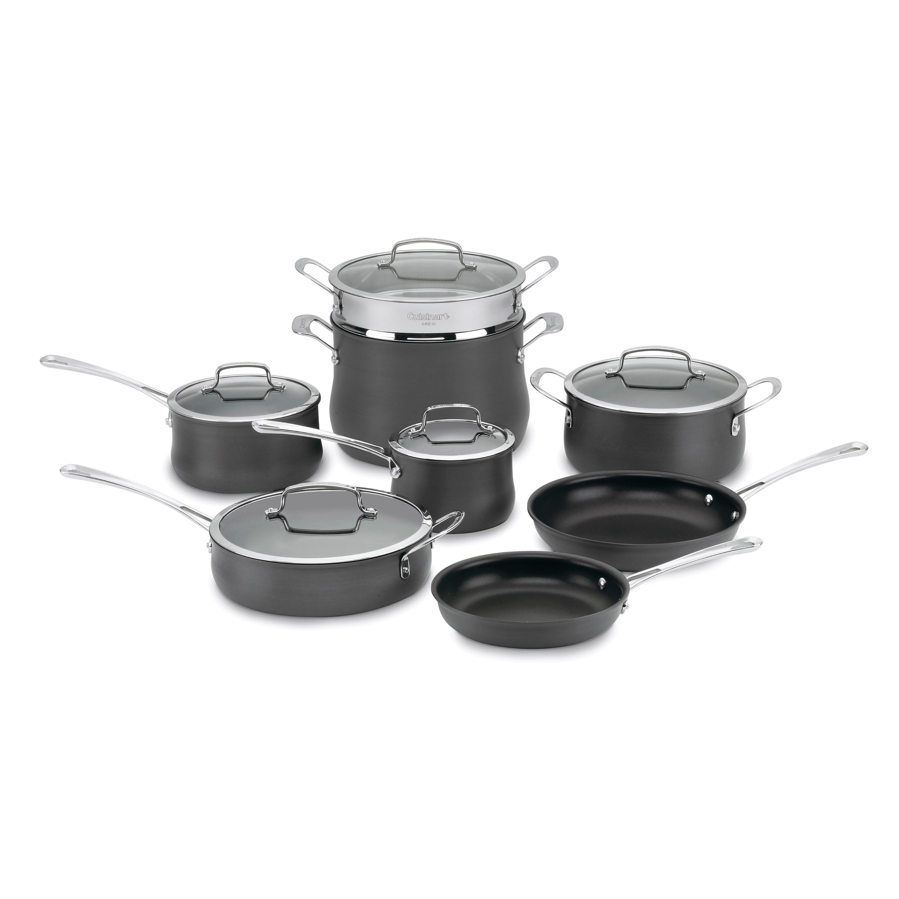 13-Piece Contour Hard Anodized Set in Black