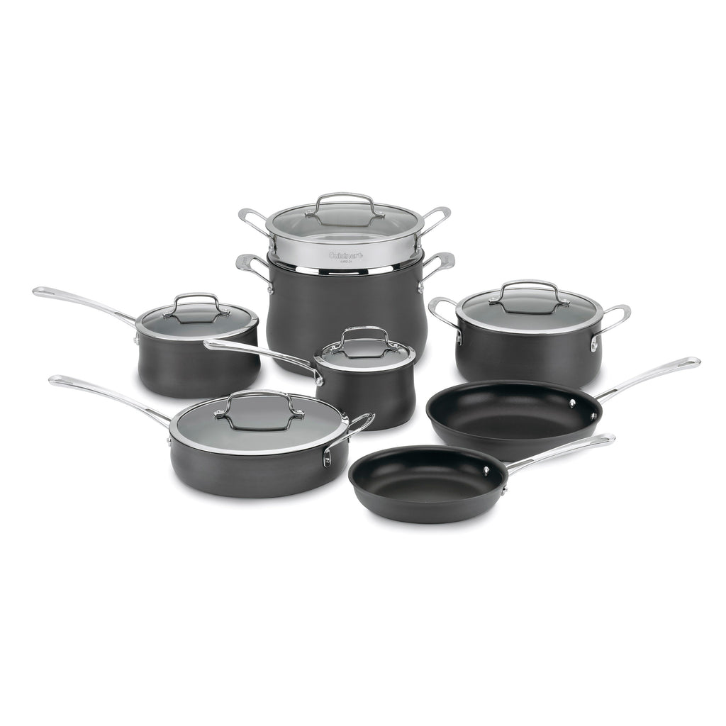 13-Piece Contour Hard Anodized Set in Black