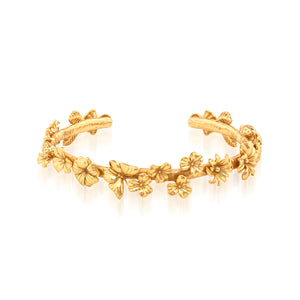 Meadow Flowers Petite Cuff in Gold