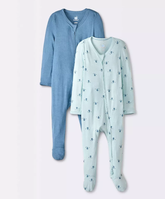 Cloud Island 2pk Onesies - Blue Balloon