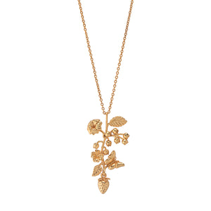 Meadow Bouquet Charm Necklace in Gold