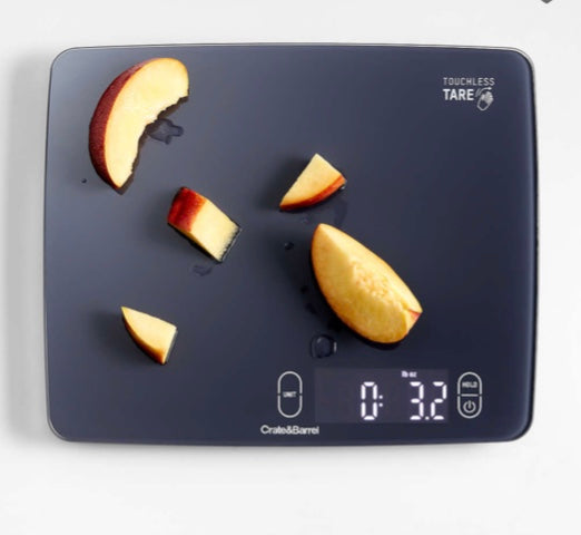 Crate & Barrel Touchless Waterproof 22-Lb. Tare Food Scale