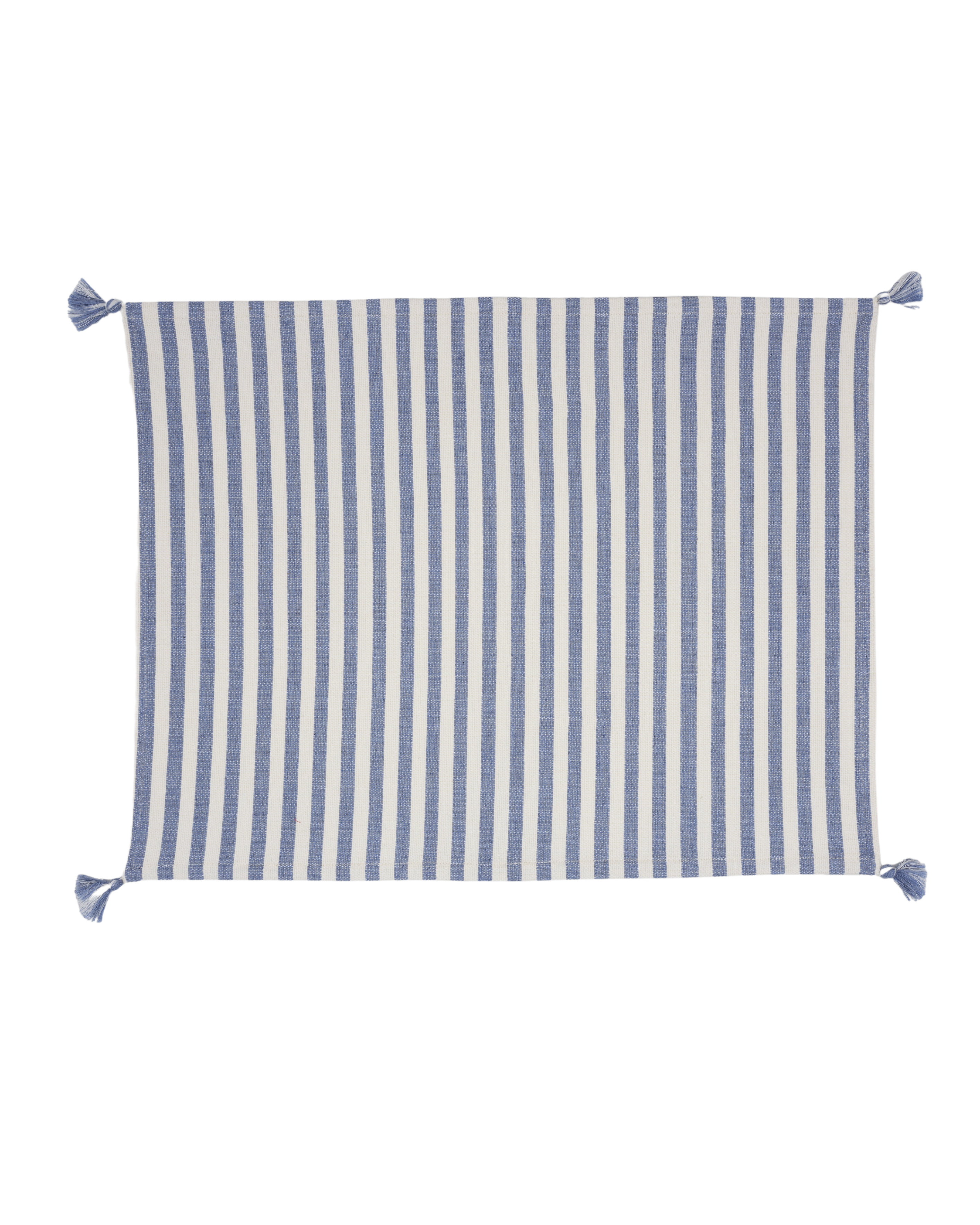 Vera Stripe Placemat in Light Blue