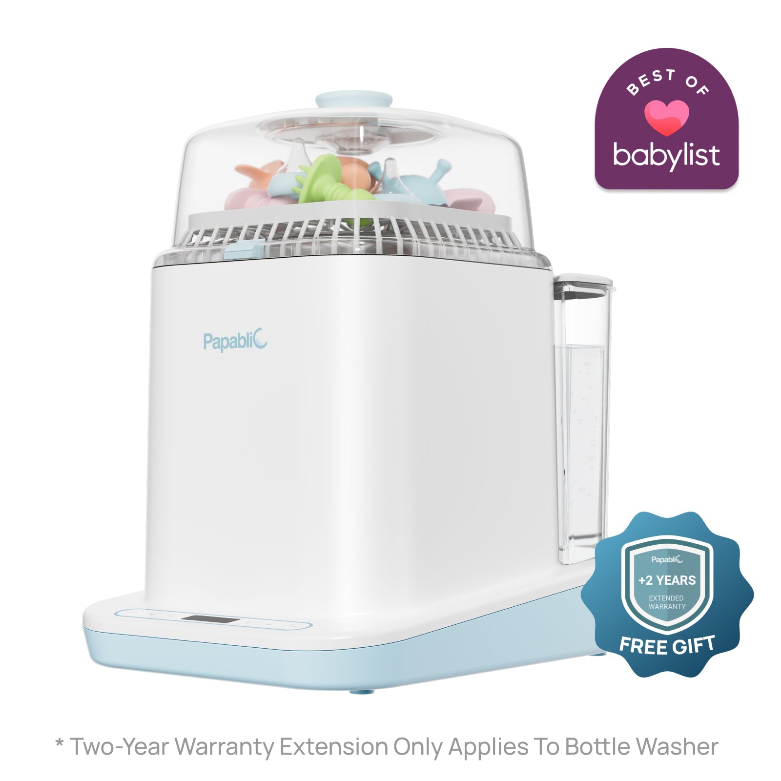Baby Bottle Washer and Sterilizer Dryer All in One Bottle Cleaner| Papablic