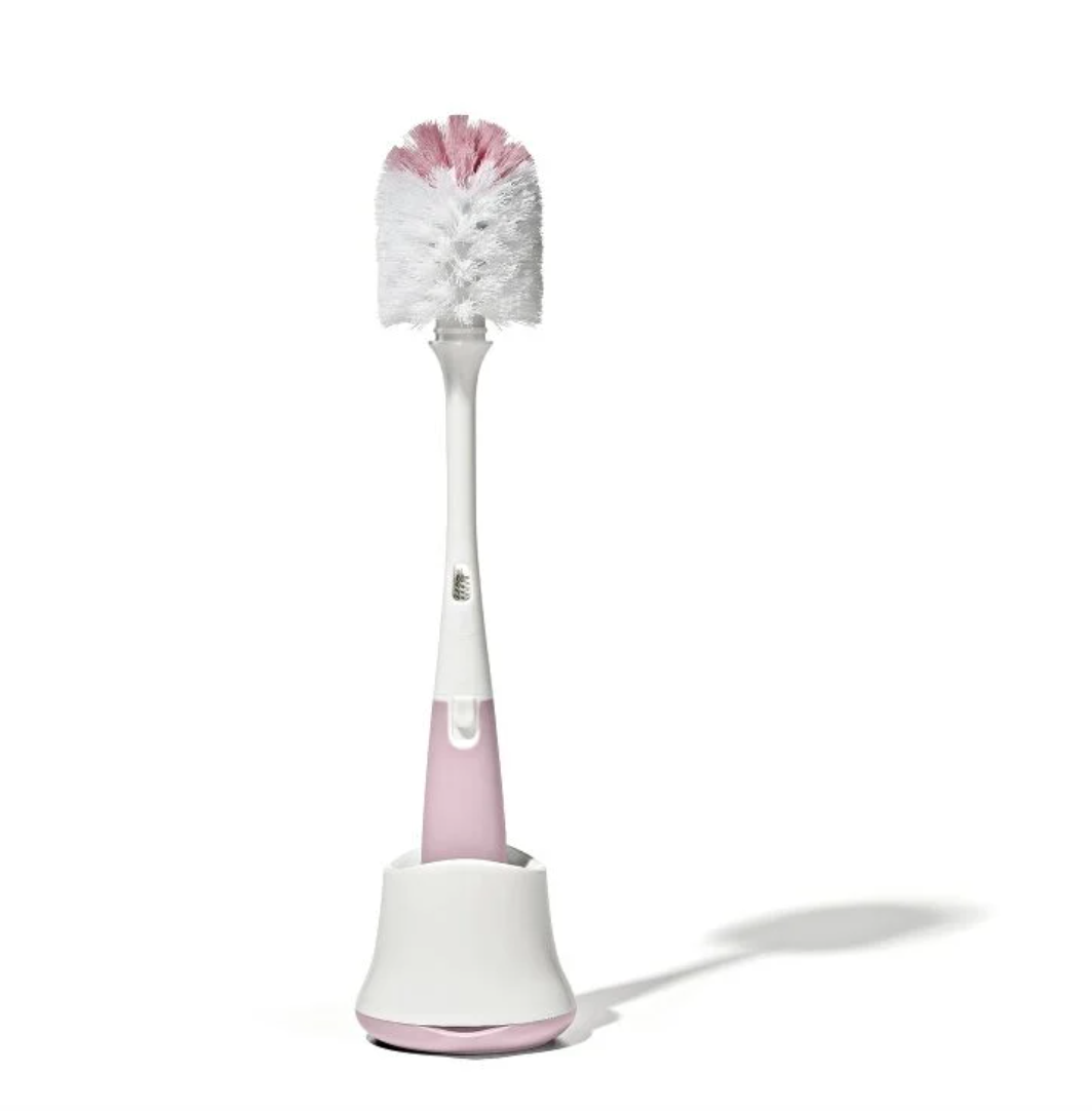 Bottle Brush with Bristled Cleaner & Stand