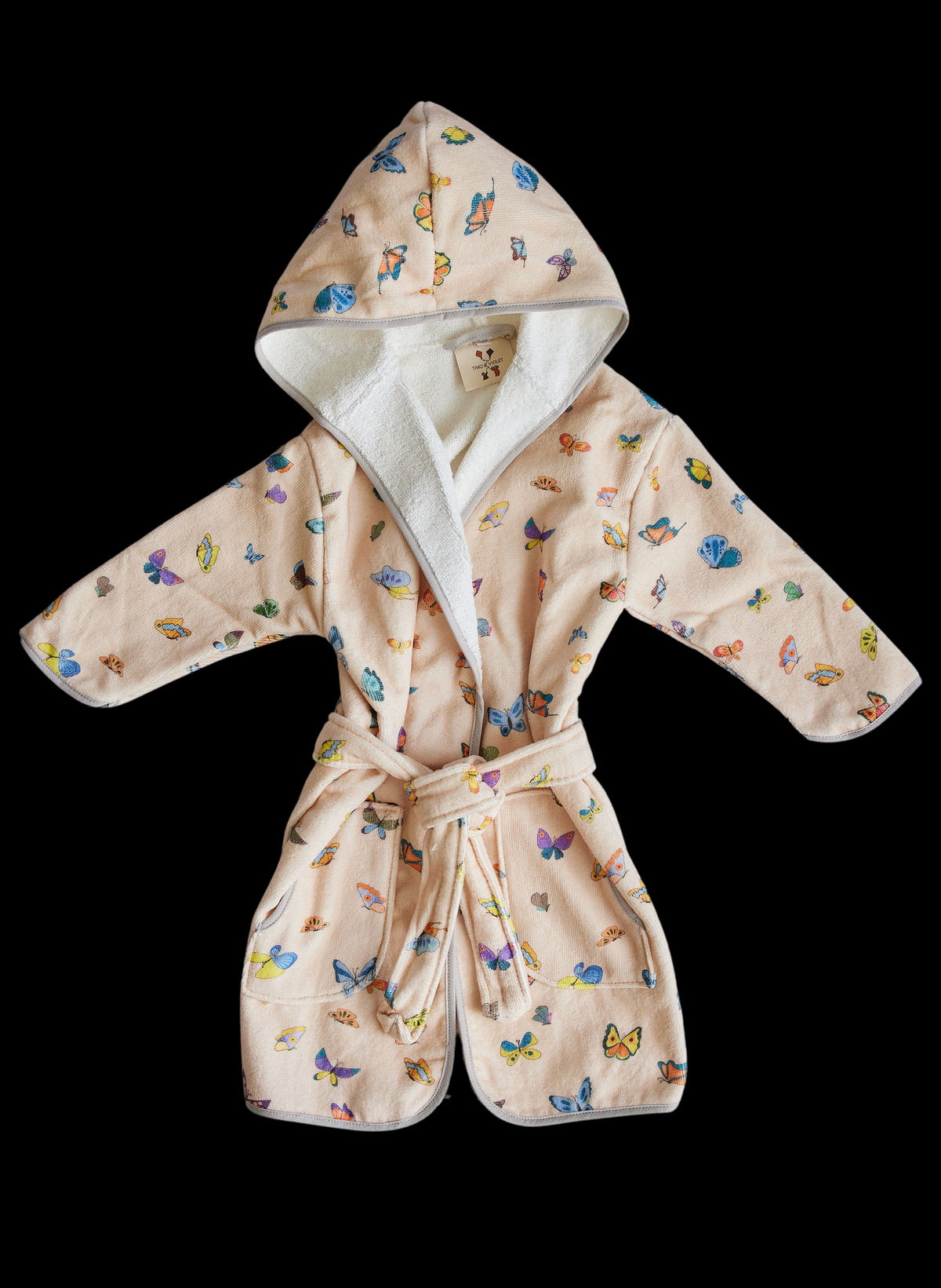 Blush Peach Madame Butterfly Bathrobe