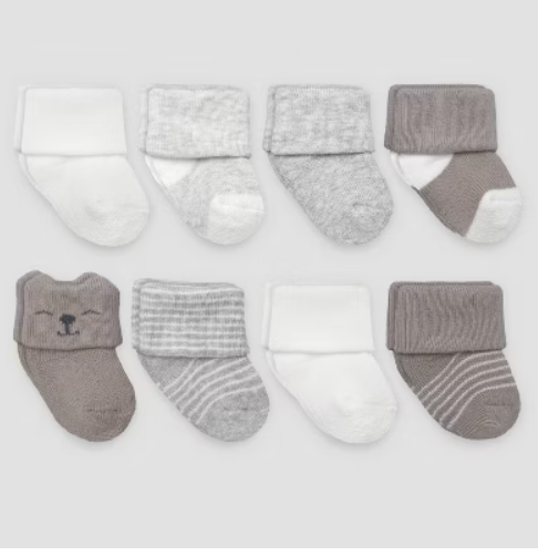 8Pack Baby Socks