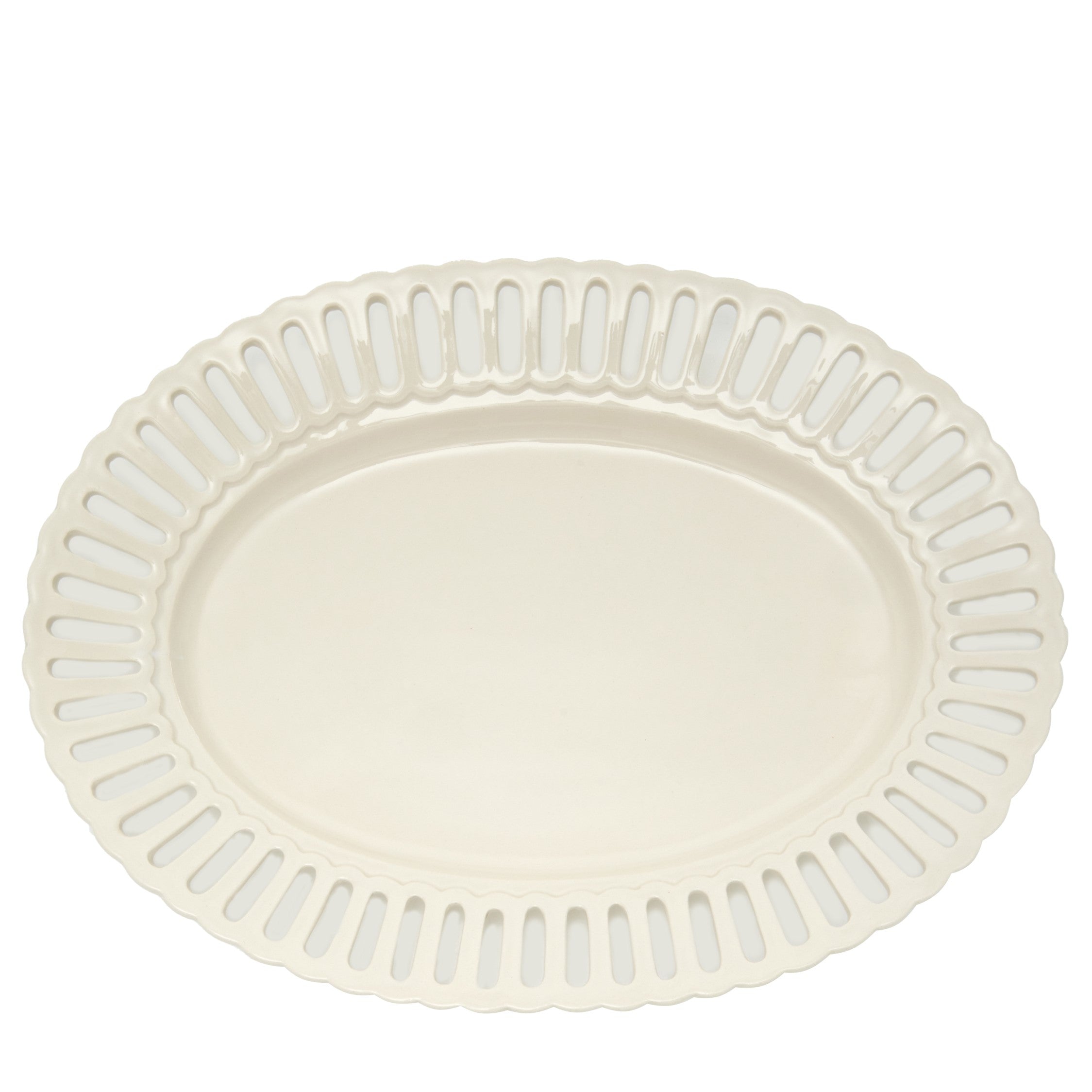 Balconata Creamware Serving Platter