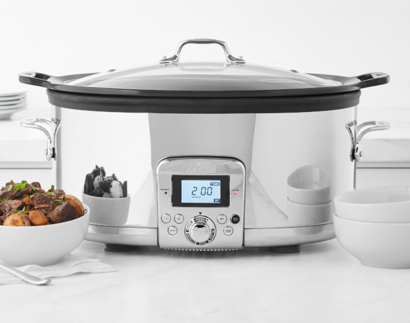 All-Clad Gourmet Plus Slow Cooker, 7-Qt. with All-In One Browning