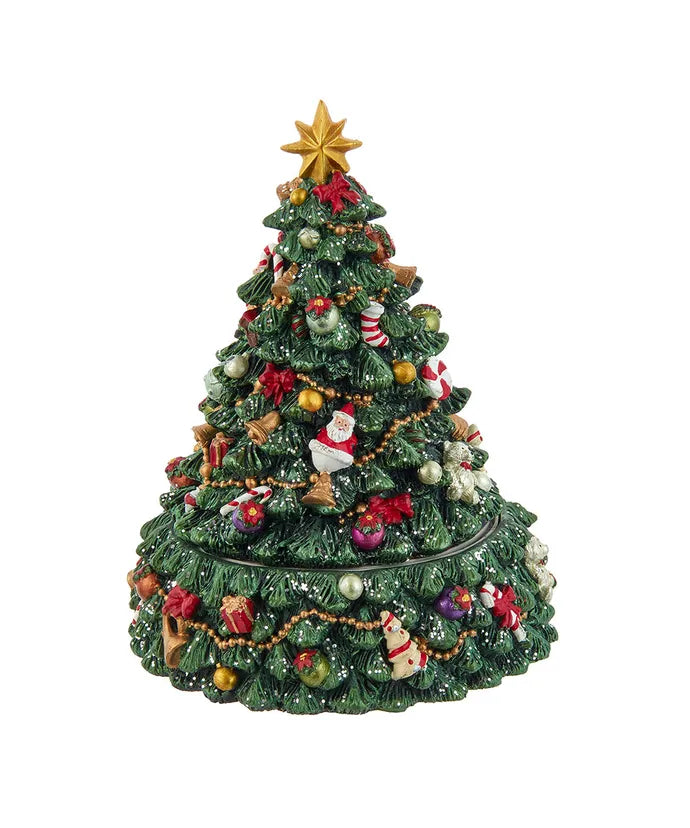 Christmas Tree Revolving Music Box