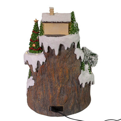 Kurt Adler 17" Musical LED Village on Mountain Table Piece