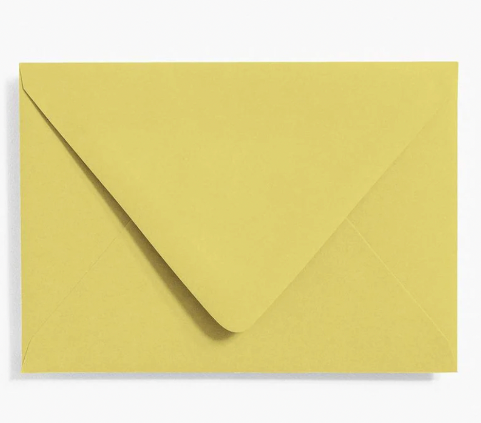 4 Bar Chartreuse Envelopes