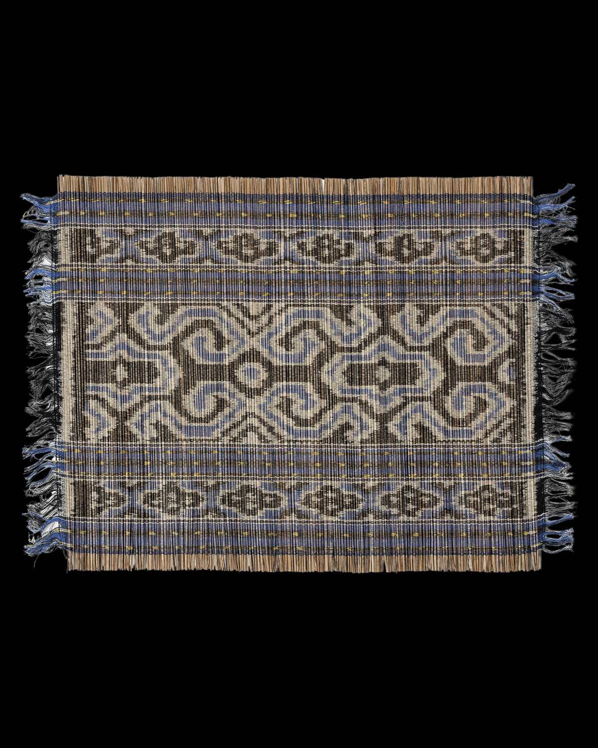 Ikat Placemats in Blue, Set of 2