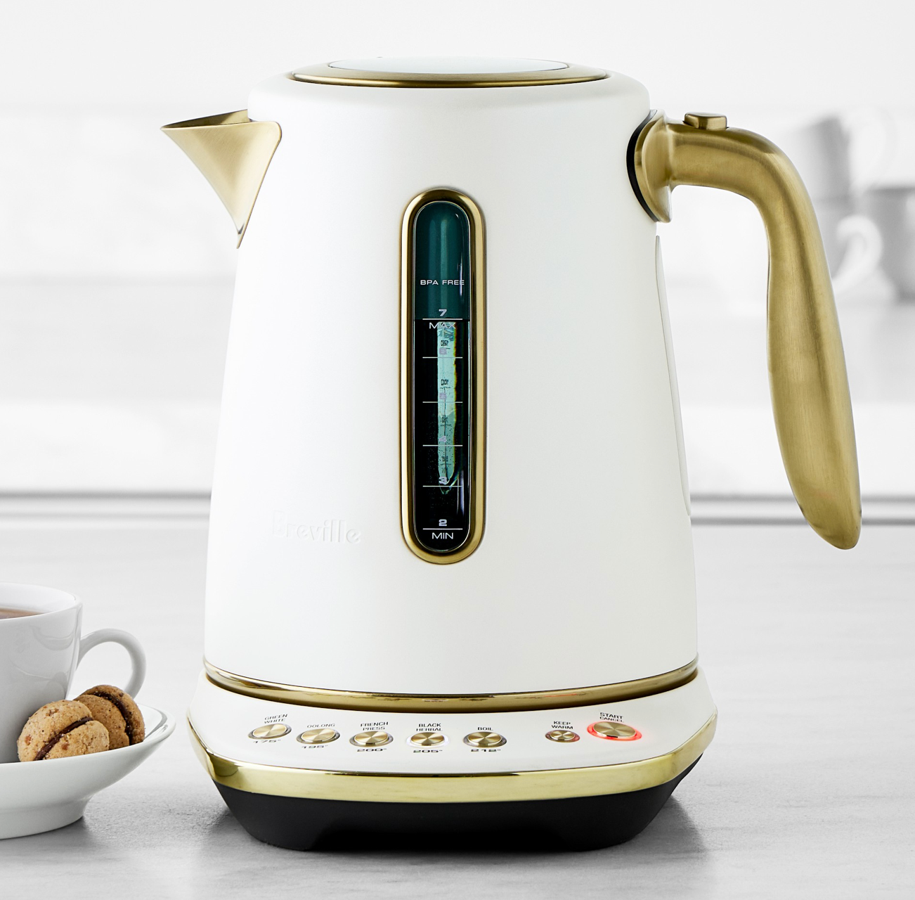 Breville Smart Kettle™ Luxe, Sea Salt & Brass
