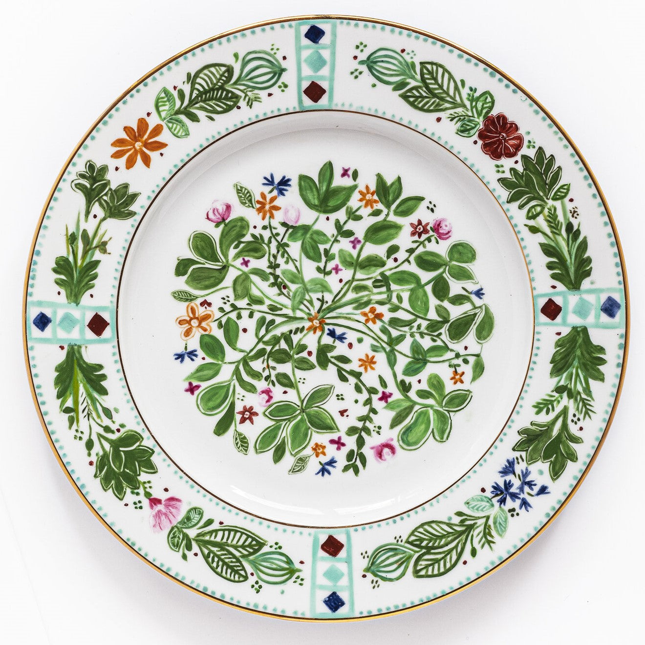 Veranda Handpainted Limoges 11" Plate