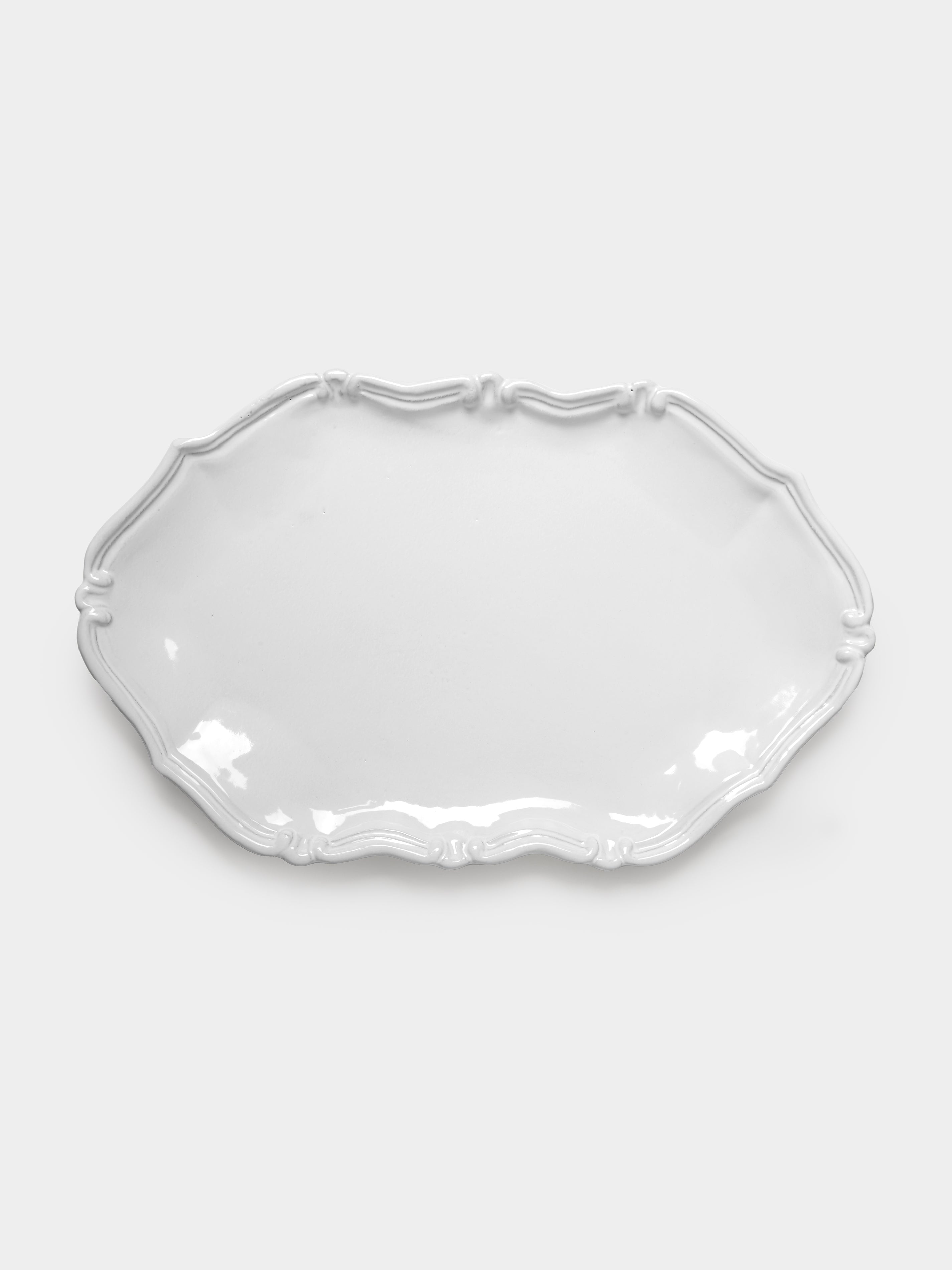 Astier de Villatte Régence Hand-Glazed Ceramic Large Oval Platter