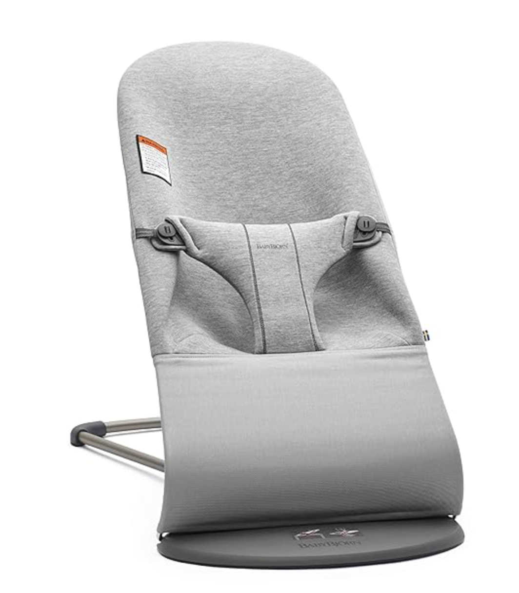 BabyBjörn Bouncer Bliss, Light Gray, 3D Jersey
