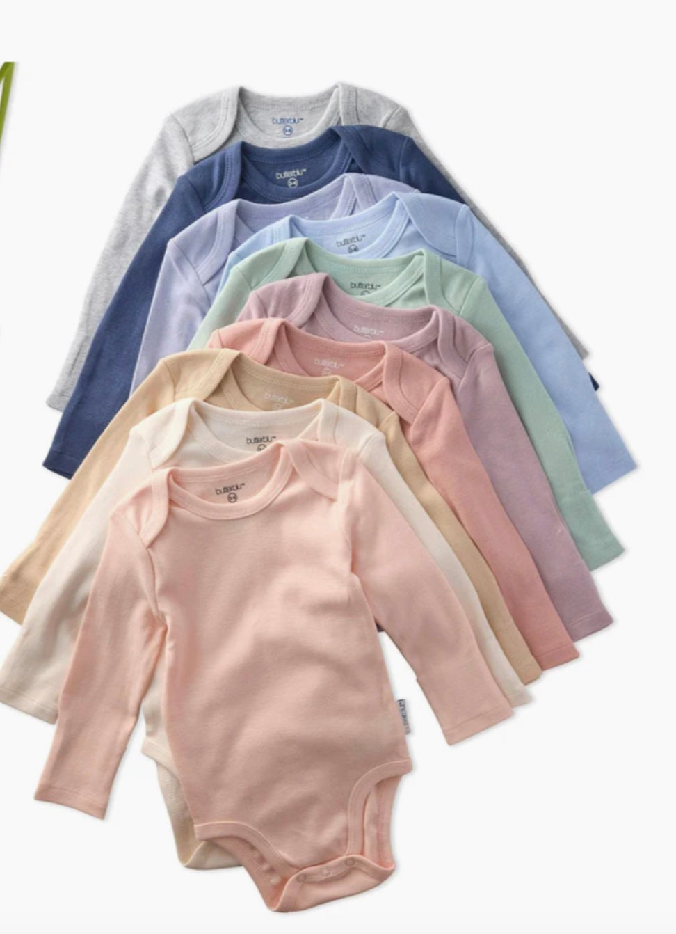 Butterblu- BLAKE 10-Pack Long Sleeve Bodysuit- Newborn