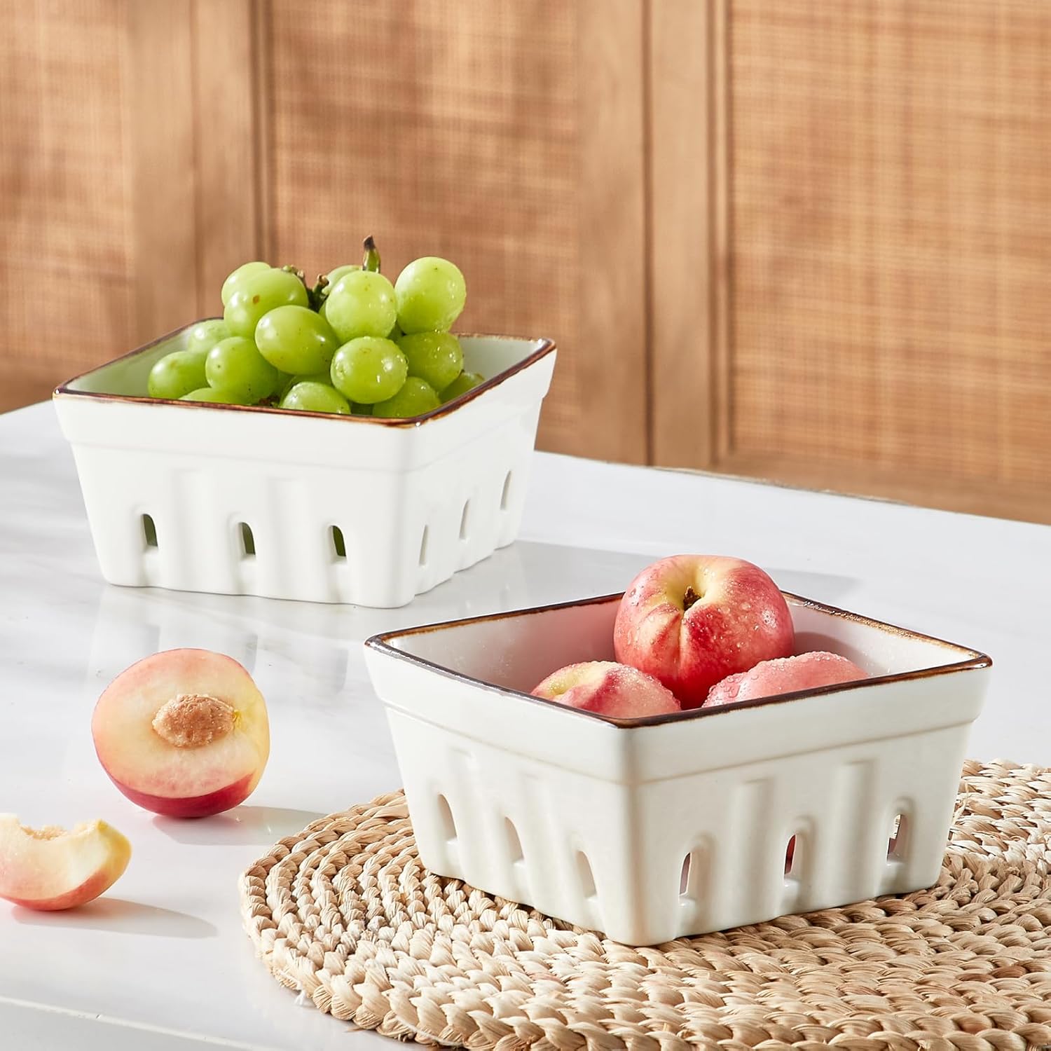 Berry Strainer (2pc / Cream)