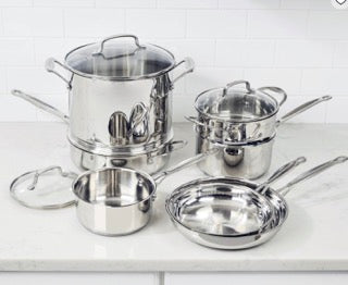 Cuisinart Chef's Classic Stainless Steel 11-Piece Cookware Set