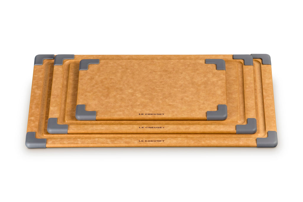 Le Creuset Set of 3 Paper Fiber Cutting Boards, , Oyster