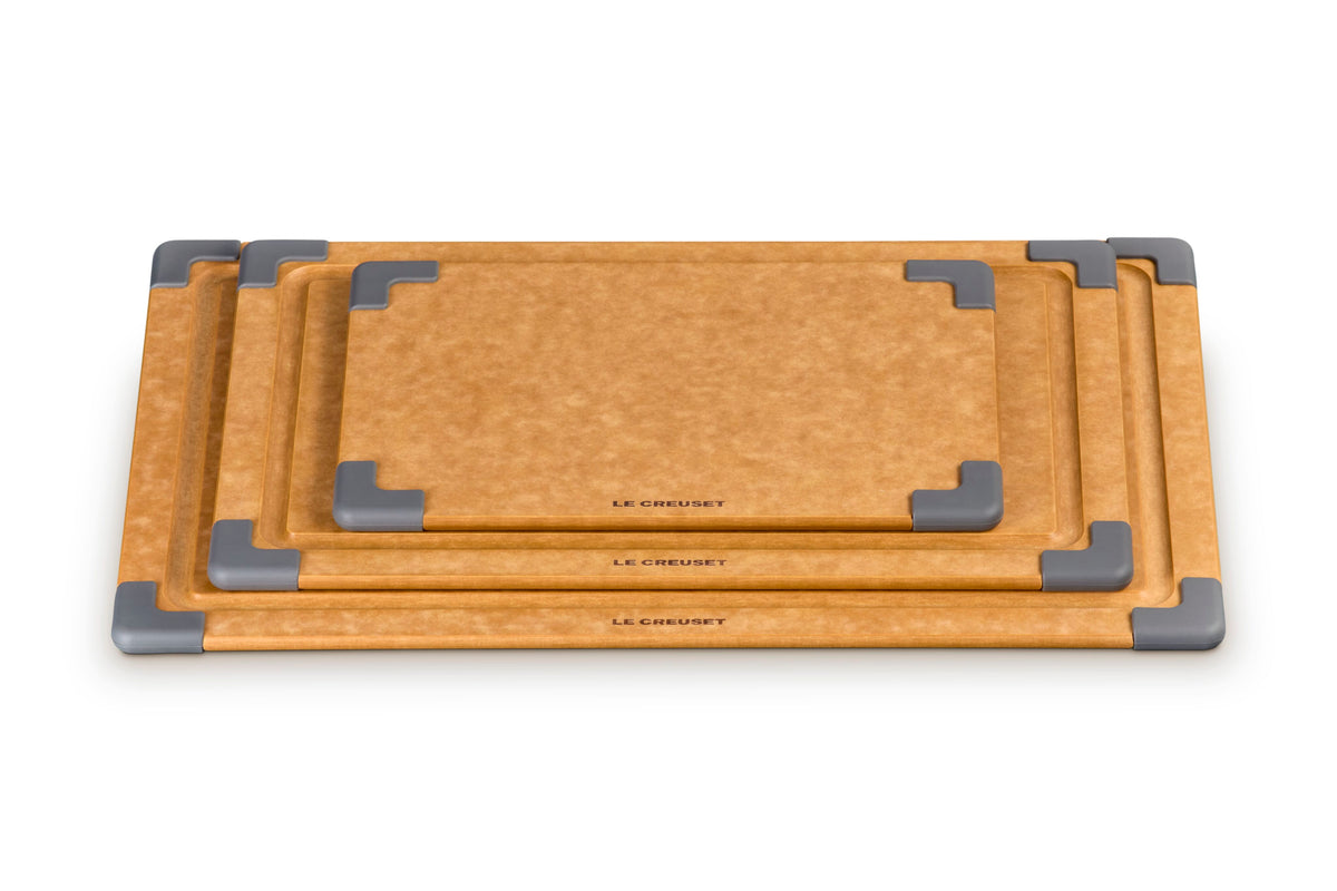 Le Creuset Set of 3 Paper Fiber Cutting Boards, , Oyster