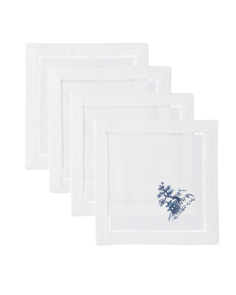 Canton Blue Cocktail Napkin Set