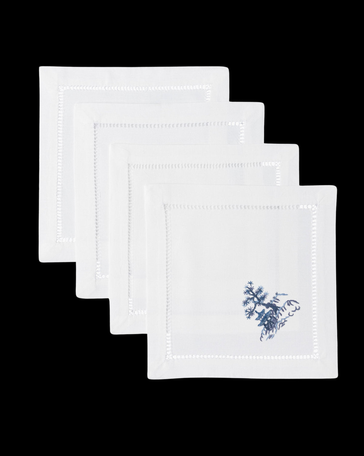 Canton Blue Cocktail Napkin Set