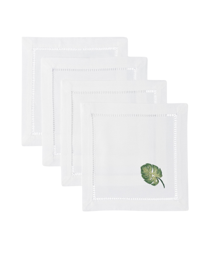 Tropical Leaf Cocktail Napkin Set