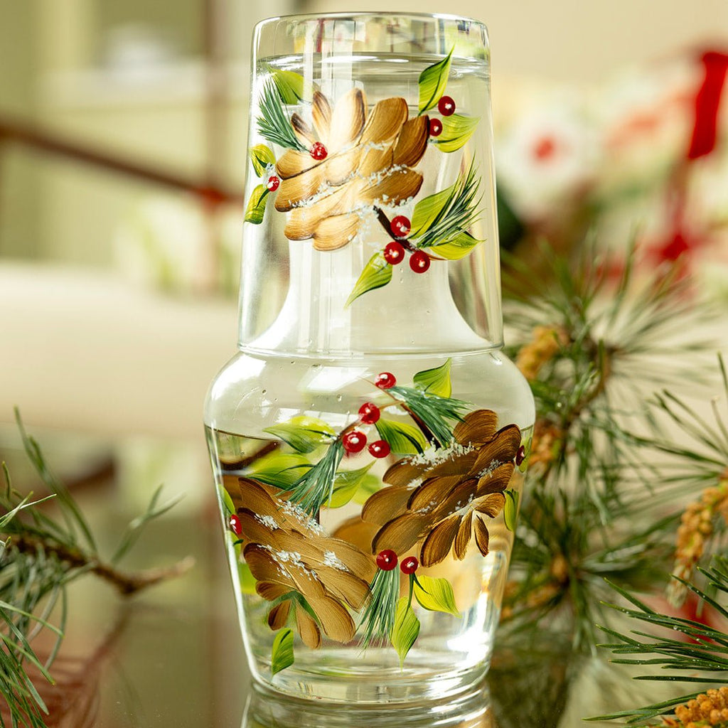 Pine Cone Carafe & Tumbler