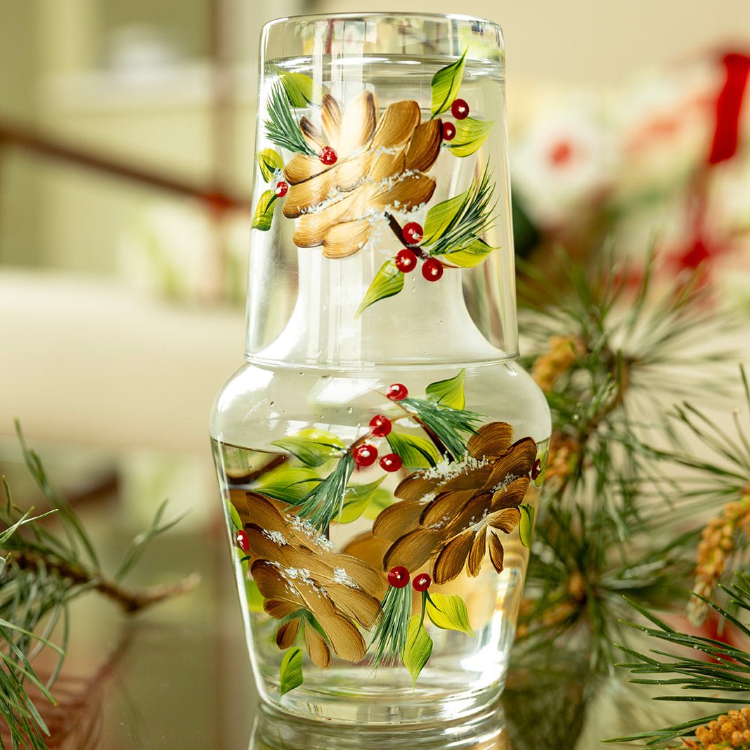 Pine Cone Carafe & Tumbler