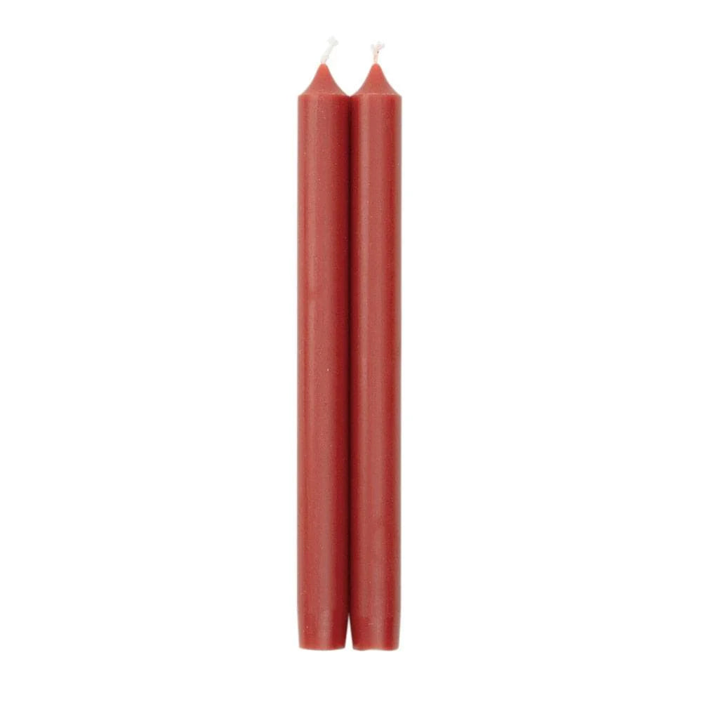 Caspari Straight Taper 10" Candles in Spice, Set of 12