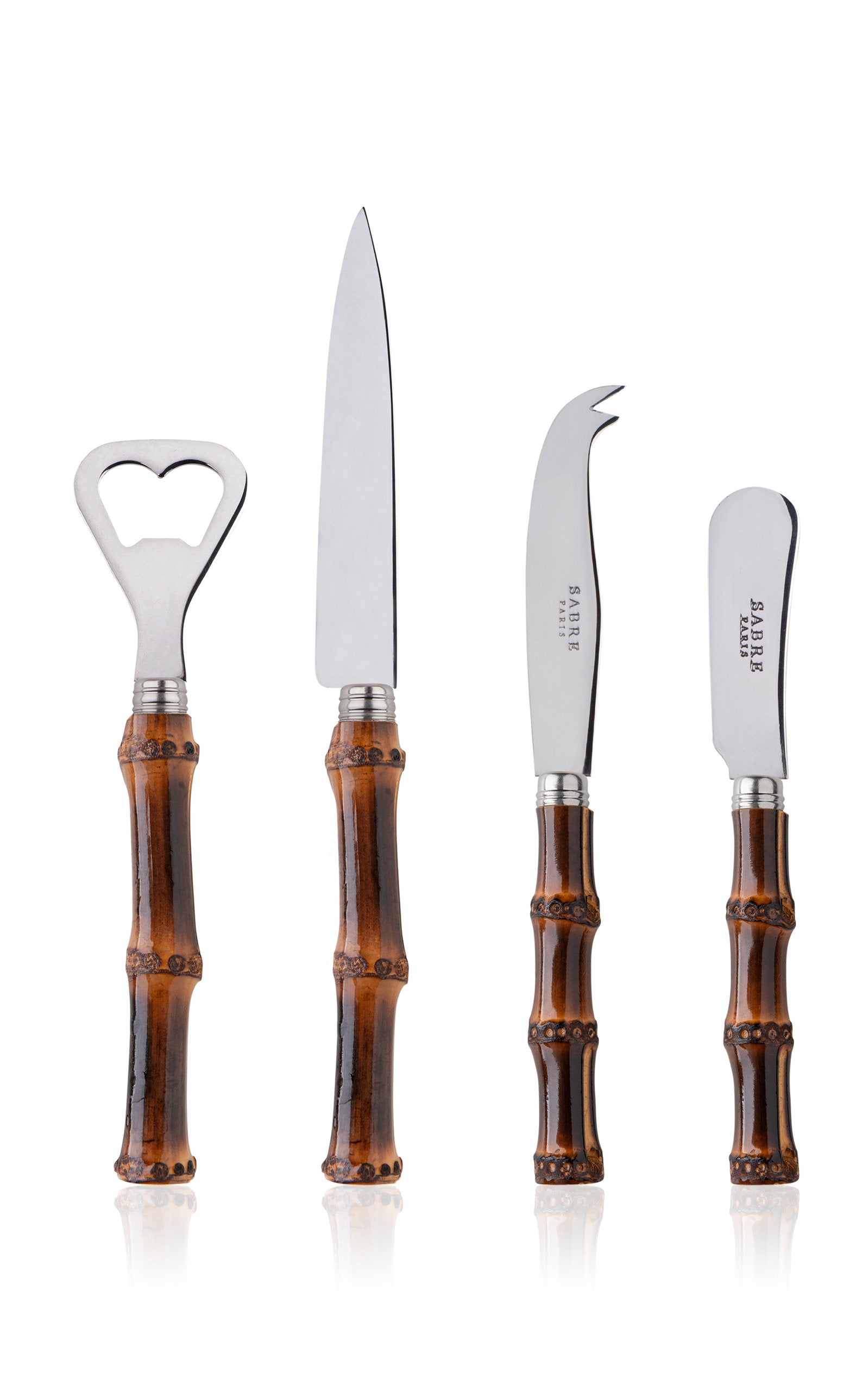 Dark Bamboo Four-Piece Aperitif Set
