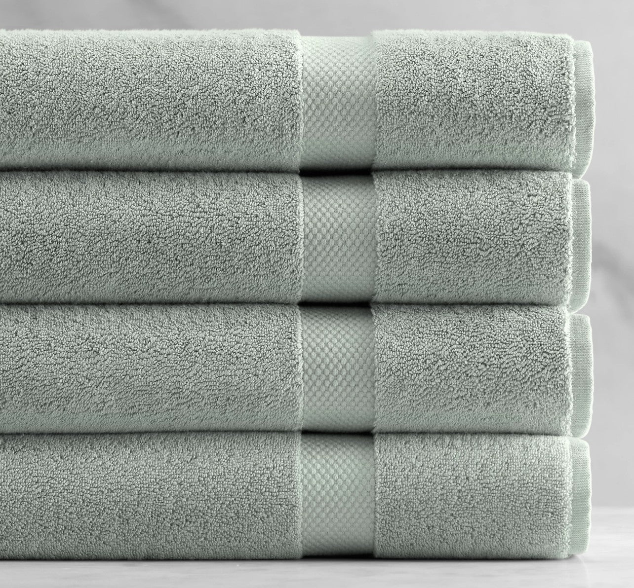 802-Gram Turkish Cotton Bath Towel, Eucalyptus