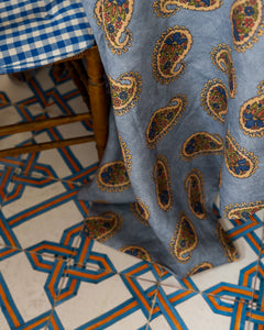 Square Babe Tablecloth in Light Blue