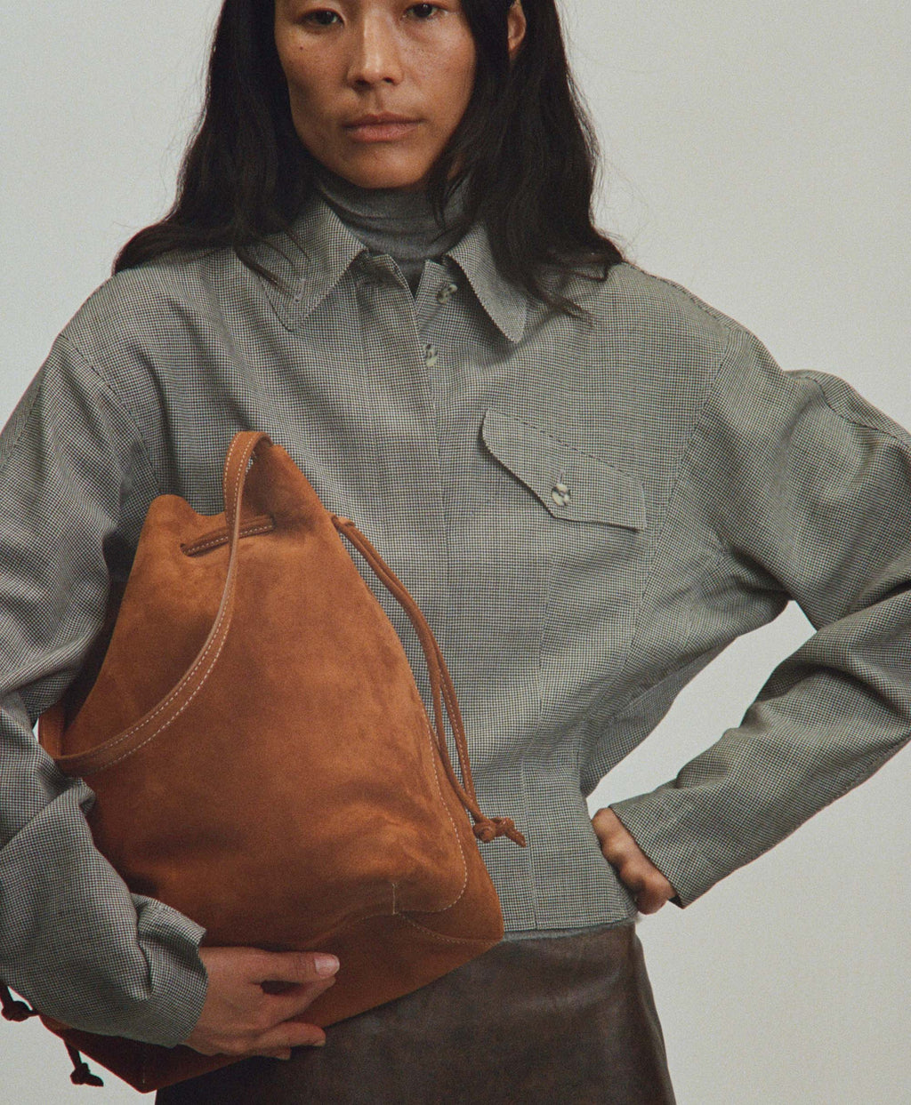 Cabas Bucket - Saddle Suede